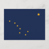 Alaska-Flagge Postkarte (Vorderseite)