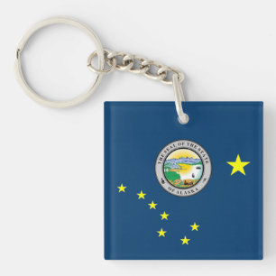 Alaska-Flagge Schlüsselanhänger