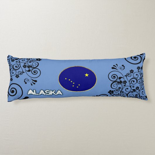 Alaska-Flagge Seitenschläferkissen (Rückseite)