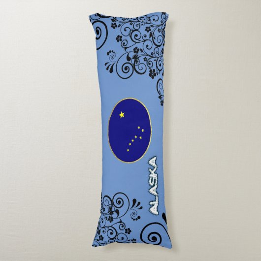 Alaska-Flagge Seitenschläferkissen (Vorderseite Vertikal)