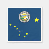 Alaska-Flagge Serviette (Vorderseite)