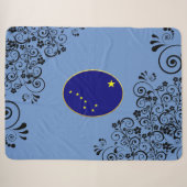 Alaska-Flagge Sherpadecke (Vorderseite (Horizontal))