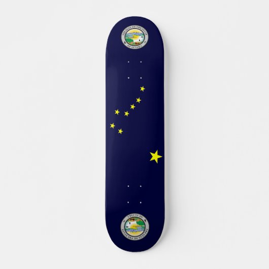 Alaska-Flagge Skateboard (Vorne)