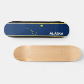 Alaska-Flagge Skateboard (Horizontal)