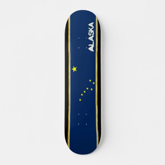 Alaska-Flagge Skateboard (Vorne)
