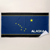 Alaska-Flagge Strandtuch (Vorderseite)