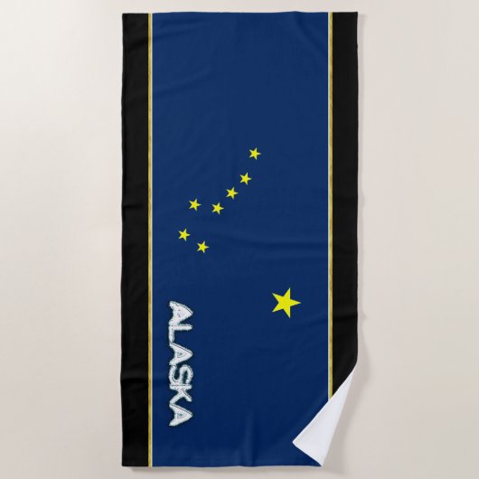 Alaska-Flagge Strandtuch (Vorderseite)