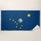 Alaska-Flagge Strandtuch (Vorderseite)