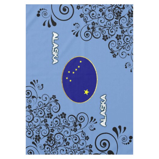 Alaska-Flagge Tischdecke (Vorderseite)