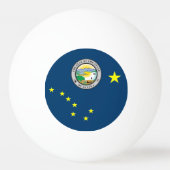 Alaska-Flagge Tischtennisball (Rückseite)