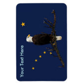 Alaska-Flagge und Adler Magnet (Vertikal)