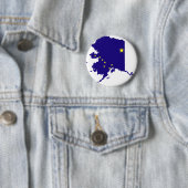 Alaska-Flaggen-Karte Button (Beispiel)