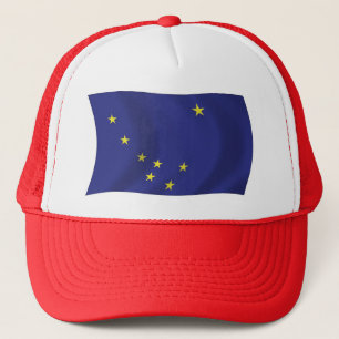 Alaska-Flaggen-Mütze Truckerkappe