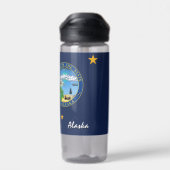 Alaska-Flasche, patriotische Alaska-Flagge Trinkflasche (Rückseite)