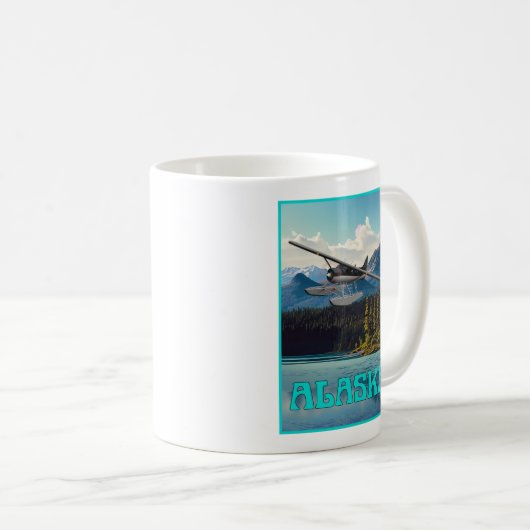 Alaska Float Flugzeug Kaffeetasse (VorderseiteRechts)