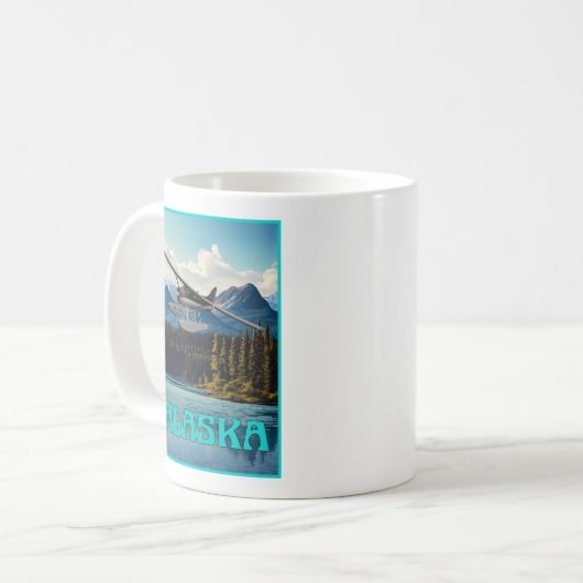 Alaska Float Flugzeug Kaffeetasse (Vorderseite Links)