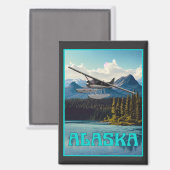 Alaska Float Flugzeug Magnet (Vorderseite/Rückseite)