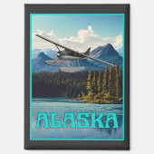 Alaska Float Flugzeug Magnet (Vorderseite)