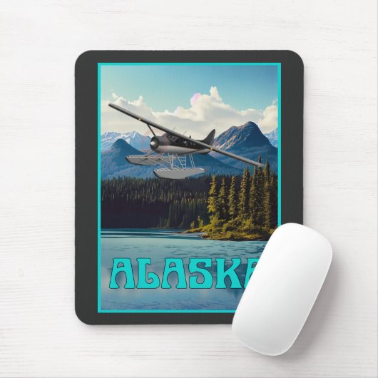 Alaska Float Flugzeug Mousepad (Mit Mouse)