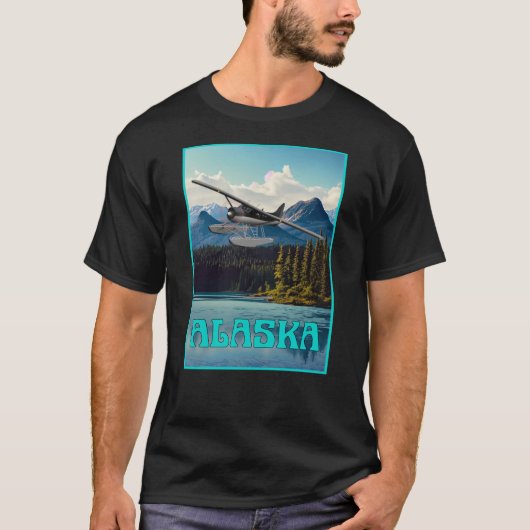 Alaska Float Flugzeug T-Shirt (Vorderseite)