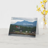 Alaska Floatplane Landscape Foto Beileid Karte (Gelbe Blume)