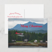 Alaska Floatplane Landschaft Foto Weihnachten (Vorne/Hinten)