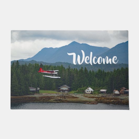 Alaska Floatplane Landschaft Foto Willkommen Fußmatte (Vorderseite)