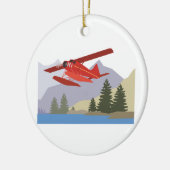 Alaska-Flugzeug Keramik Ornament (Links)