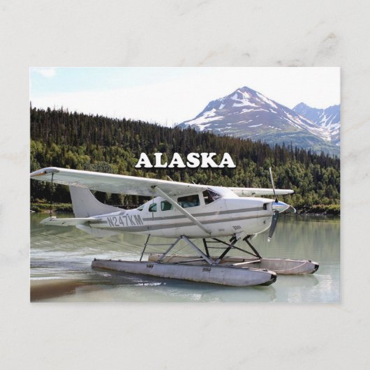 Alaska: Flugzeug, Trail Lake 3 Postkarte (Vorderseite)