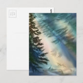 Alaska Forest Postkarte (Vorne/Hinten)