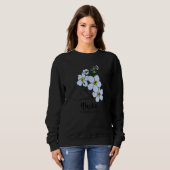 Alaska Forget Me Not Flower Sweatshirt (Vorne ganz)