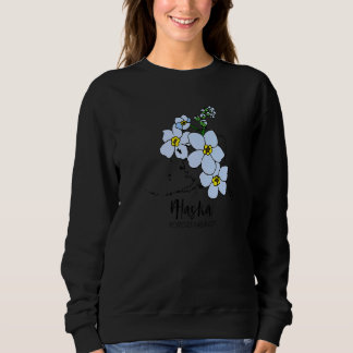 Alaska Forget Me Not Flower Sweatshirt