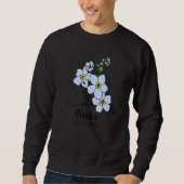 Alaska Forget Me Not Flower Sweatshirt (Vorderseite)
