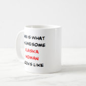 Alaska-Frau, großartig Kaffeetasse (Vorderseite Links)