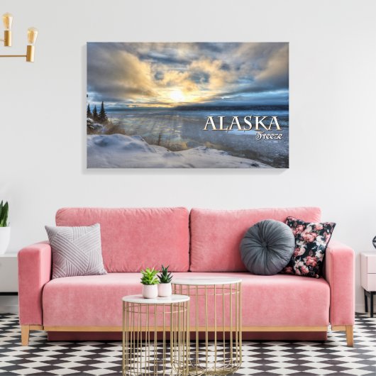 Alaska Freeze Leinwanddruck (Insitu (Wohnzimmer))