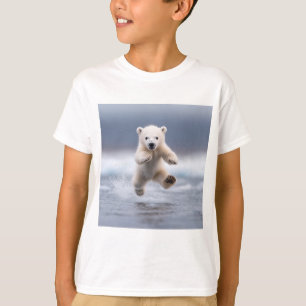 Alaska Funny Polar Bear Cub Kids T - Shirt