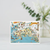 Alaska Funny Vintage Karte (Stehend Vorderseite)