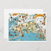 Alaska Funny Vintage Karte (Vorne/Hinten)