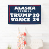 Alaska für Trump Vance 2024-Banner Banner (Insitu)