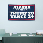 Alaska für Trump Vance 2024-Banner Banner (Messeveranstaltung)