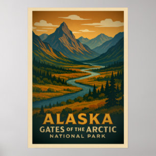 Alaska Gates of the Arctic V01 Poster