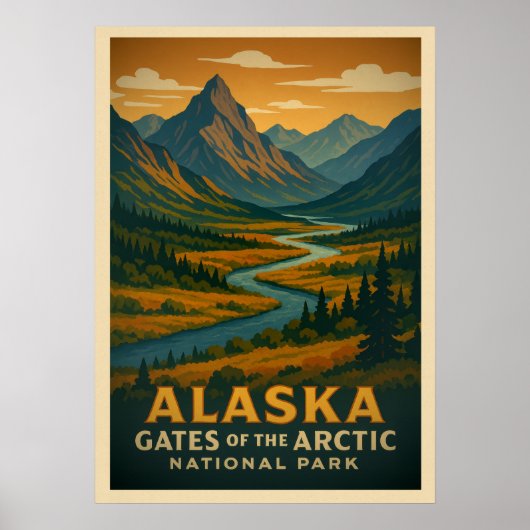 Alaska Gates of the Arctic V01 Poster (Vorne)
