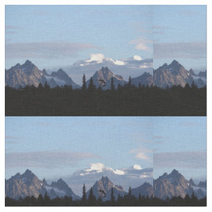 Alaska-Gebirge Denali-Foto Stoff