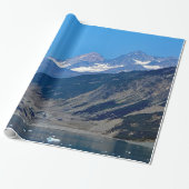 Alaska Gebirge Landschaftliches Foto im Ozean Geschenkpapier (Ungerollt)