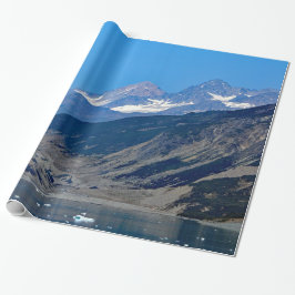 Alaska Gebirge Landschaftliches Foto im Ozean Geschenkpapier