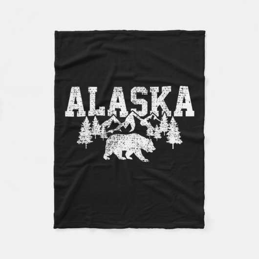 Alaska-Gebirge Wald Jagd Usa Fleecedecke (Vorderseite)