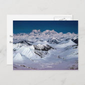 Alaska-Gebirgskette - Luftsicht Postkarte (Vorne/Hinten)