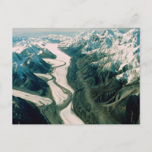 Alaska-Gebirgszug - Luftansicht Postkarte