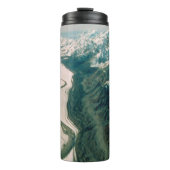 Alaska-Gebirgszug-Luftansicht Thermosbecher (Vorderseite)