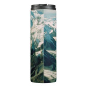 Alaska-Gebirgszug-Luftansicht Thermosbecher (Rückseite)
